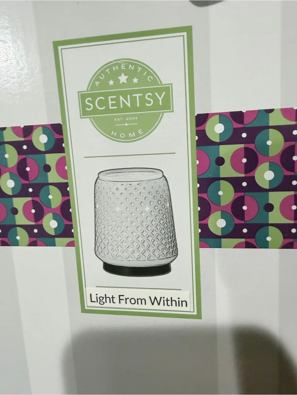 Scentsy Wax Warmer White Textured Ceramic Accent Vase